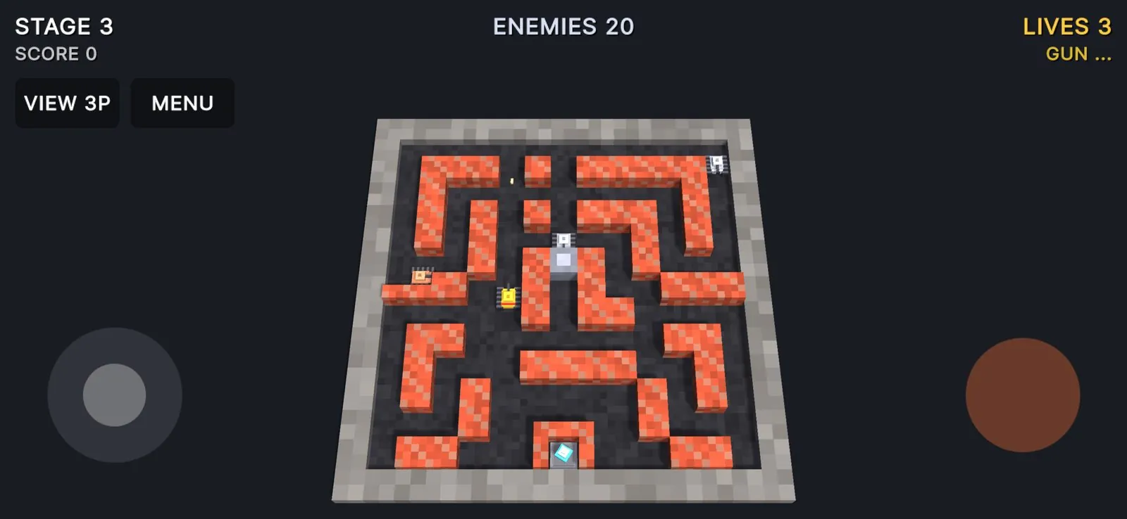 Blast through walls brick by brick