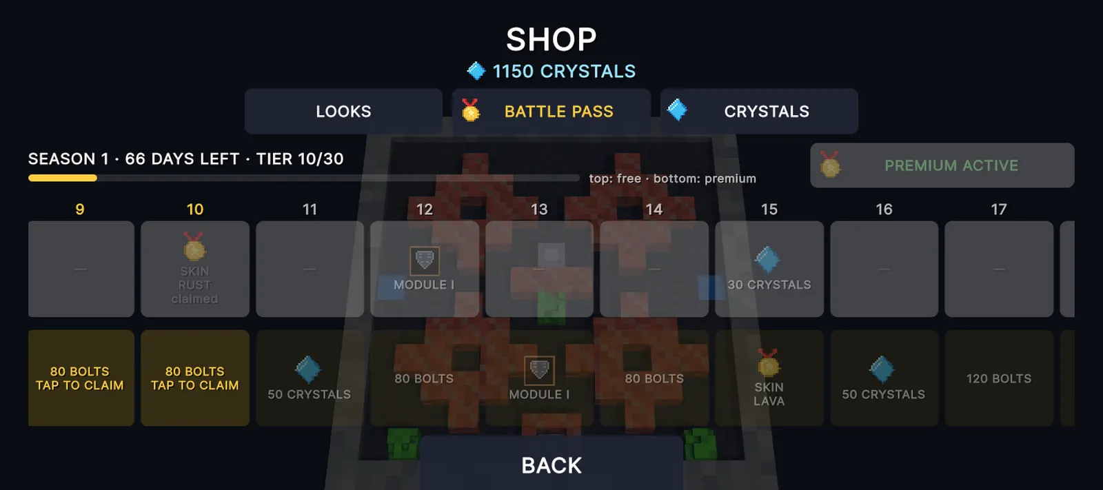 Season battle pass